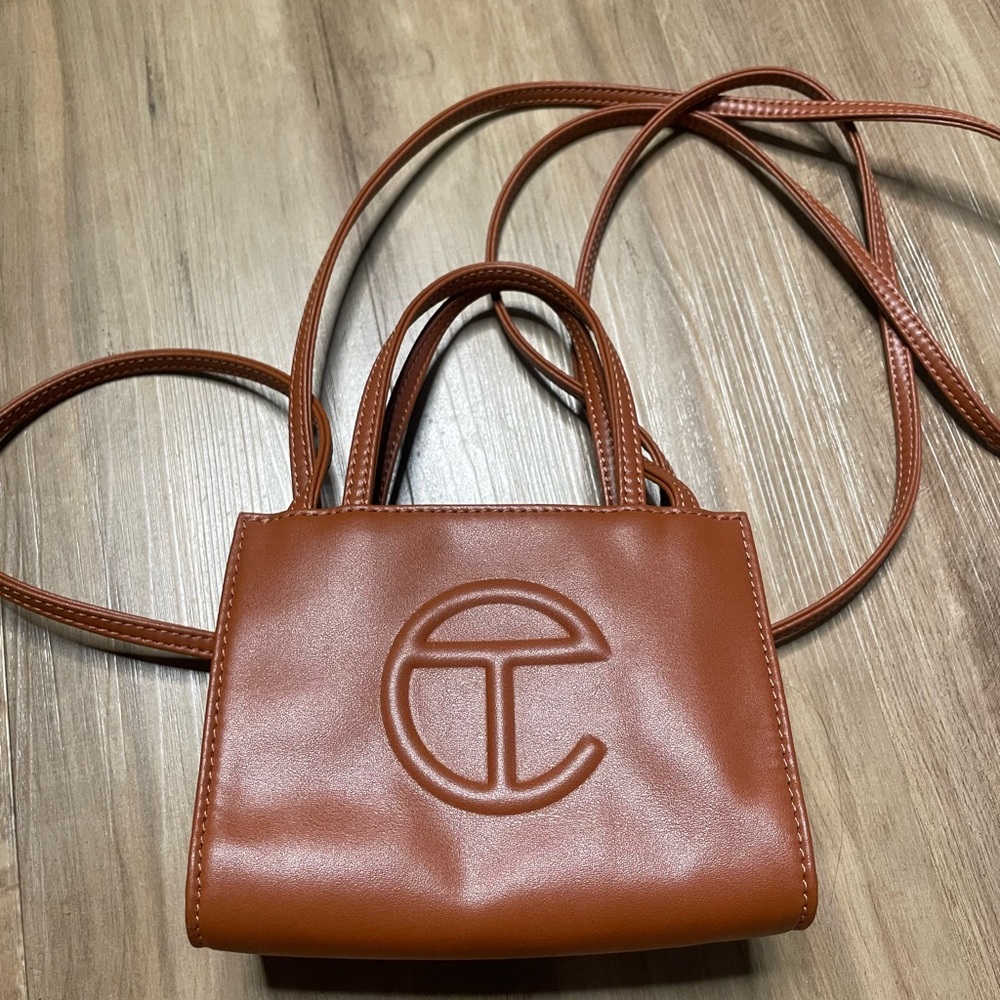 Telfar Brown Mini Shopping Bag